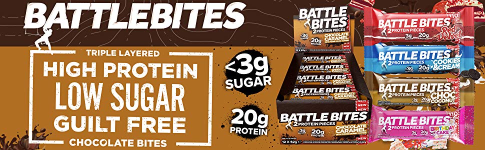 Battle Bite Proteinbars med lågt socker
