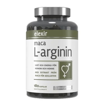 Elexir Maca L-arginin, 180 kapslar