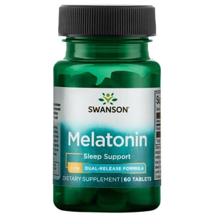 Swanson Dual Release Melatonin, 60 tabs