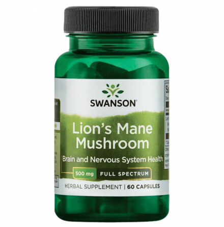 Swanson Lions Mane Mushroom, 60 caps