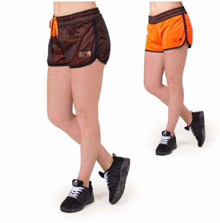Madison Reversible Shorts Black/Neon Orange