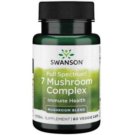 Swanson Full Spectrum 7 Mushroom Complex, 60 caps