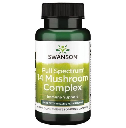 Swanson Full Spectrum 14 Mushroom Complex, 60 caps