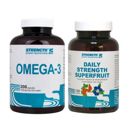 Daily Strength Superfruit 120cps + Omega3 200cps