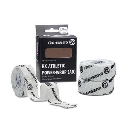 RX Athletic Power Wrap, 25mm x 4,5m White (3-pack)