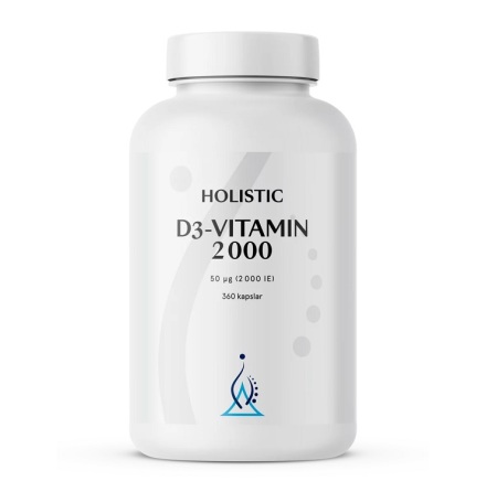 Holistic D3-Vitamin 2000, 360 kaps