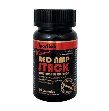 Sportlab Red Amp Stack Nootropic Edition, 50 caps