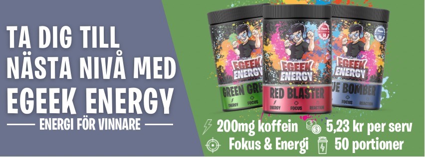 egeek energy banner - innehåll och information om produkten för e-sport och gamers