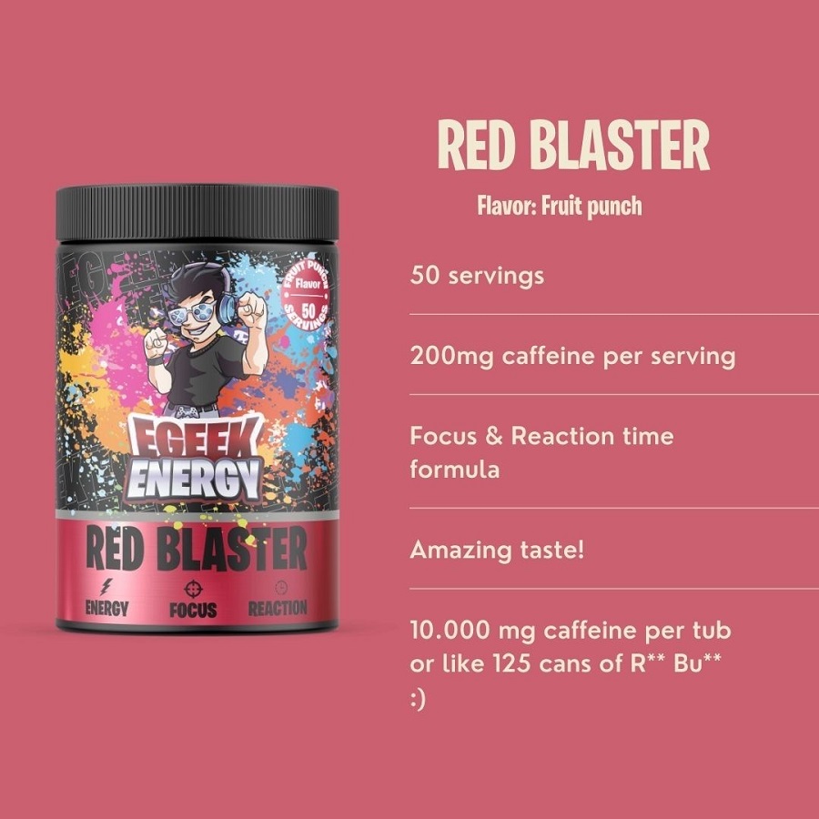 Egeek Energy - Red Blaster innehåll